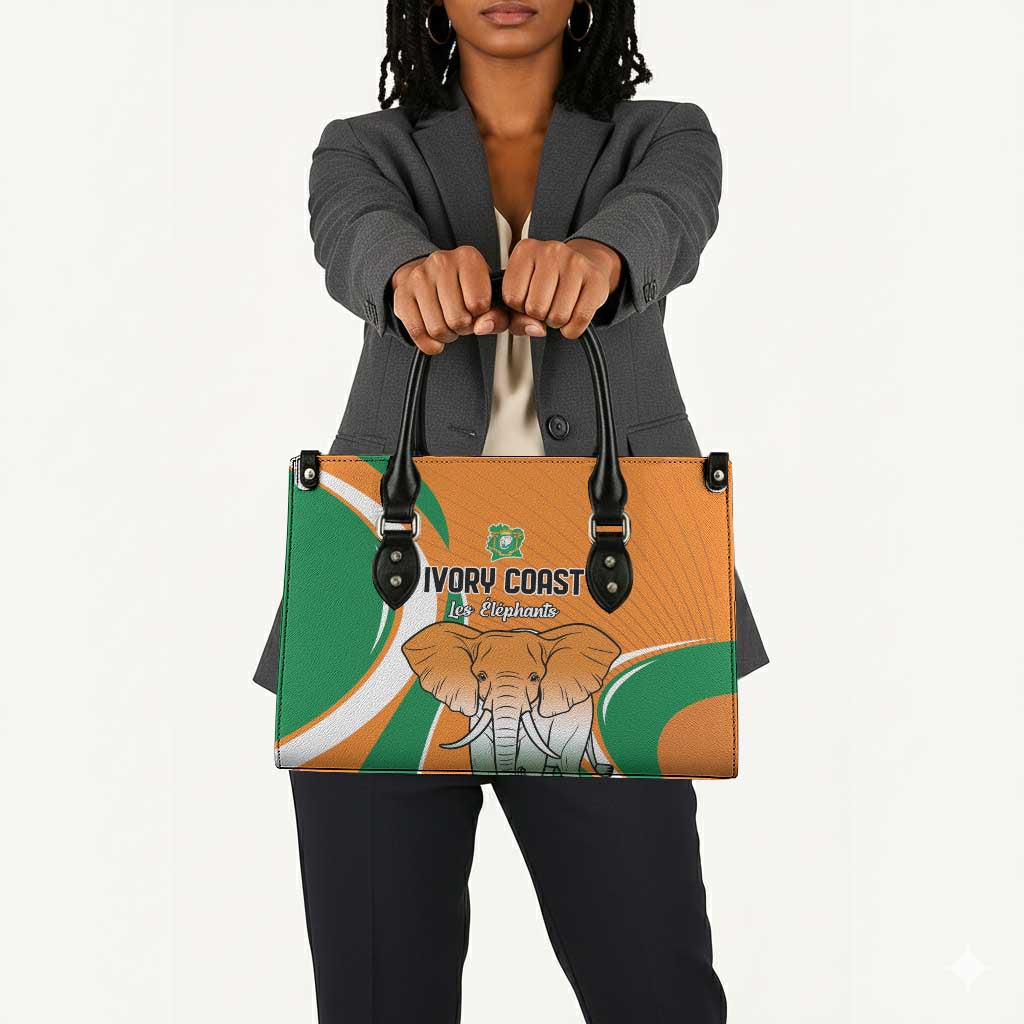 Ivory Coast Football Leather Bag Les Elephants Spirit - Wonder Print Shop