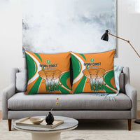 Ivory Coast Football Pillow Cover Les Elephants Spirit - Wonder Print Shop