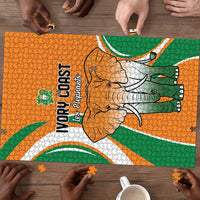 Ivory Coast Football Puzzle Les Elephants Spirit - Wonder Print Shop