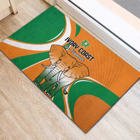 Ivory Coast Football Rubber Doormat Les Elephants Spirit - Wonder Print Shop