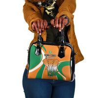 Ivory Coast Football Shoulder Handbag Les Elephants Spirit - Wonder Print Shop