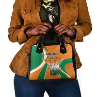 Ivory Coast Football Shoulder Handbag Les Elephants Spirit - Wonder Print Shop