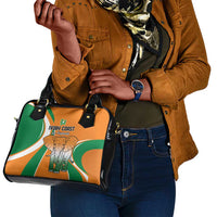 Ivory Coast Football Shoulder Handbag Les Elephants Spirit - Wonder Print Shop