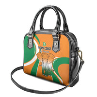 Ivory Coast Football Shoulder Handbag Les Elephants Spirit - Wonder Print Shop