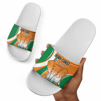Ivory Coast Football Slide Sandals Les Elephants Spirit - Wonder Print Shop