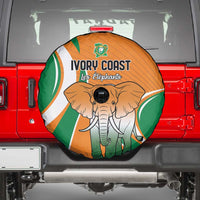 Ivory Coast Football Spare Tire Cover Les Elephants Spirit - Wonder Print Shop