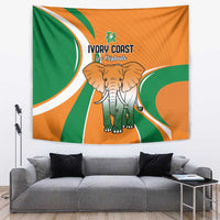 Ivory Coast Football Tapestry Les Elephants Spirit - Wonder Print Shop