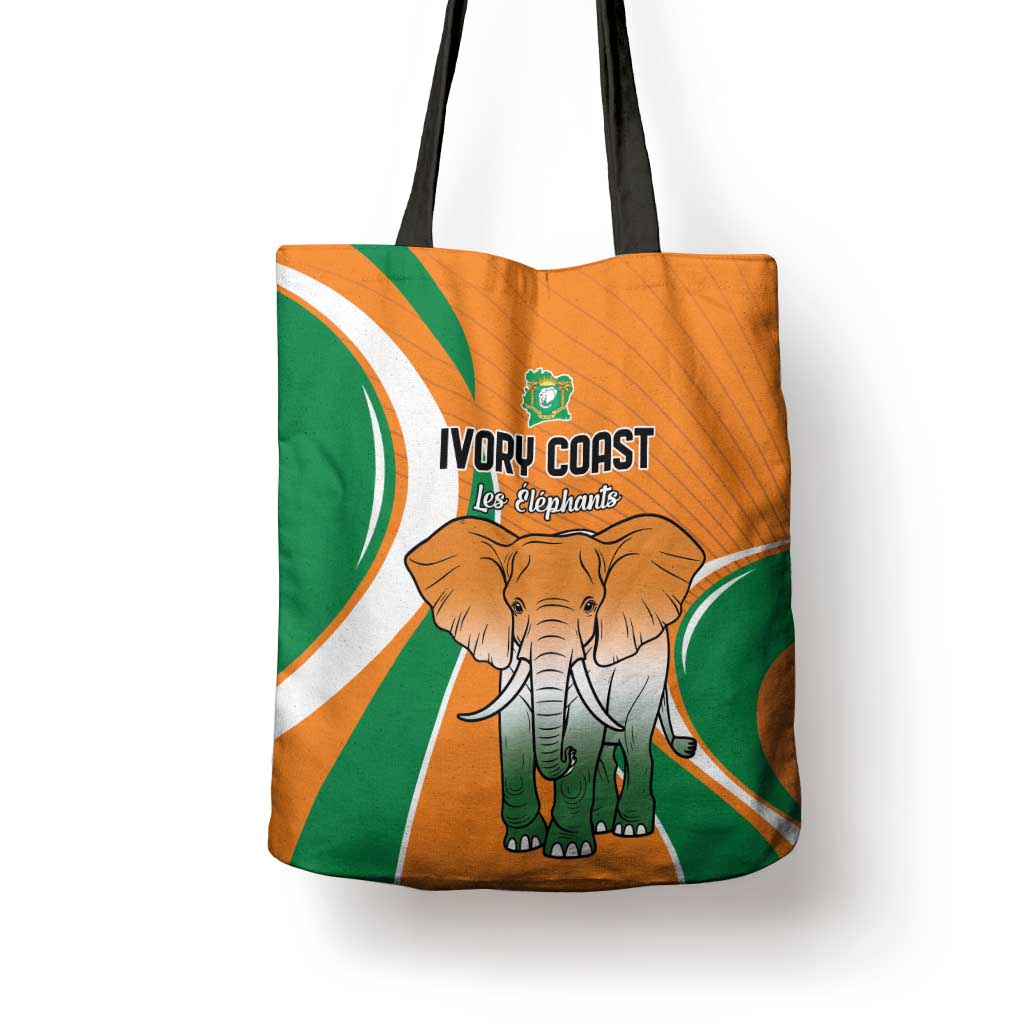 Ivory Coast Football Tote Bag Les Elephants Spirit - Wonder Print Shop
