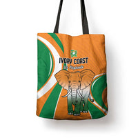 Ivory Coast Football Tote Bag Les Elephants Spirit - Wonder Print Shop