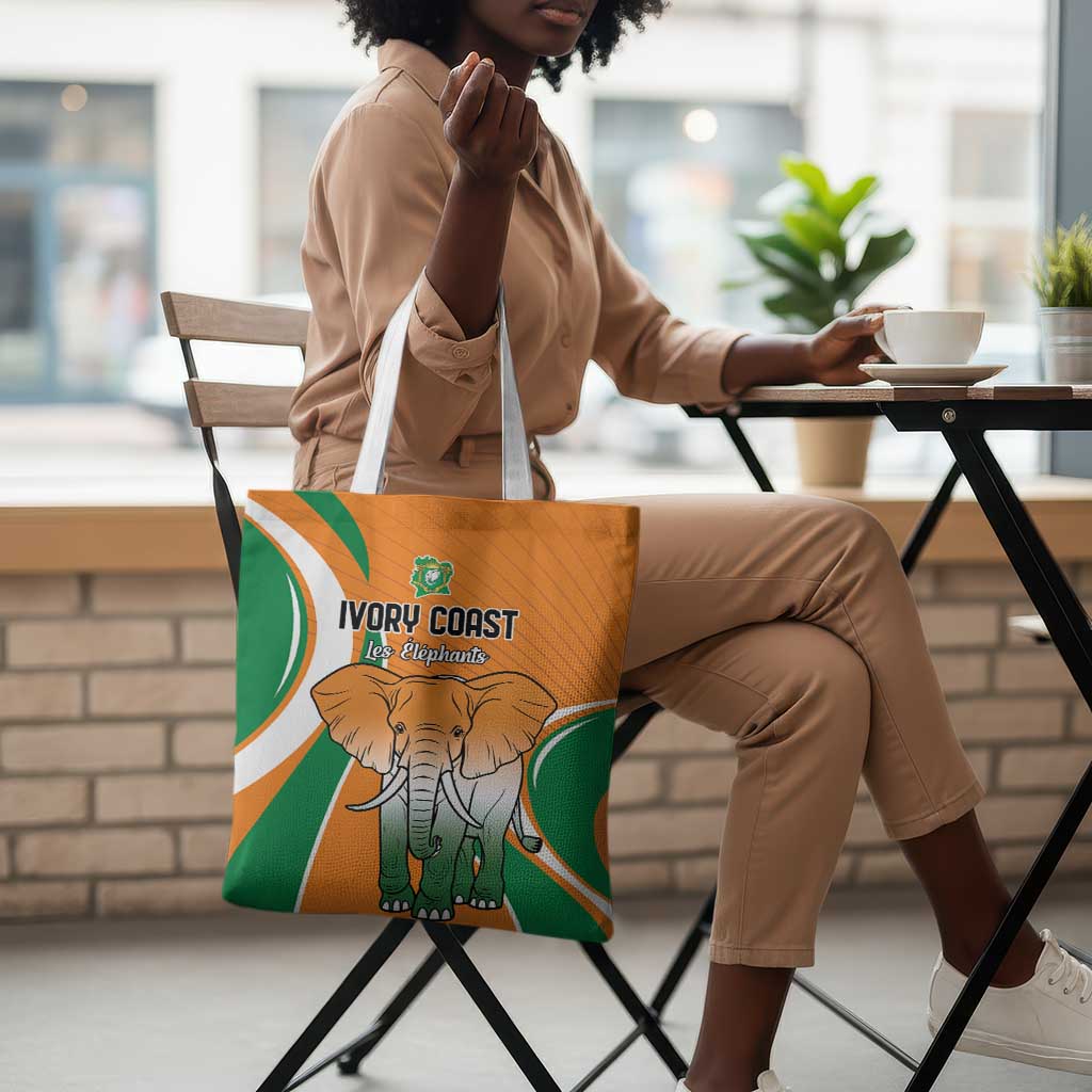 Ivory Coast Football Tote Bag Les Elephants Spirit - Wonder Print Shop