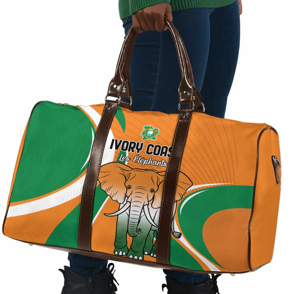 Ivory Coast Football Travel Bag Les Elephants Spirit - Wonder Print Shop