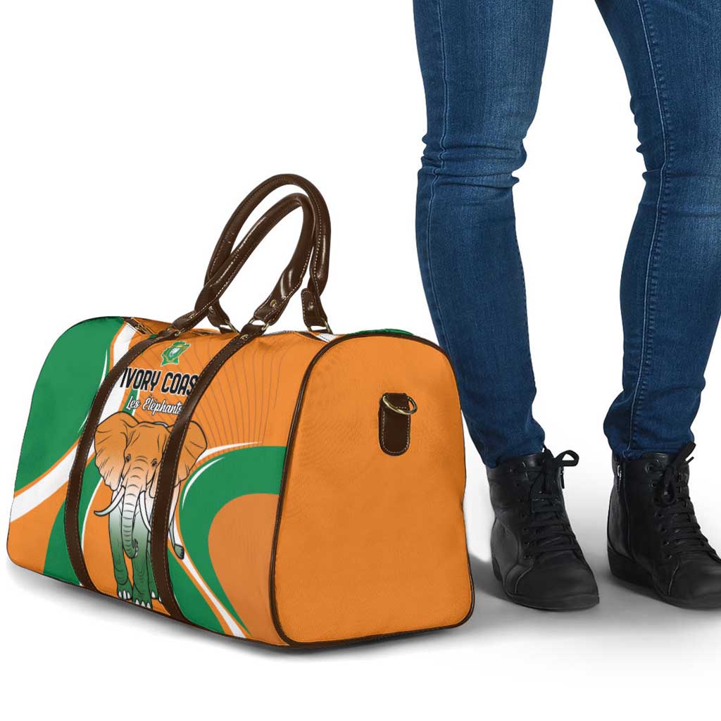 Ivory Coast Football Travel Bag Les Elephants Spirit - Wonder Print Shop
