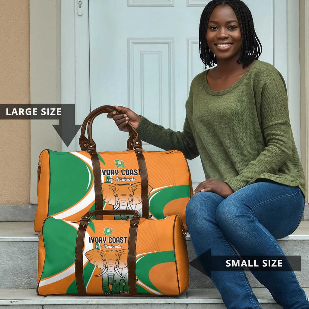 Ivory Coast Football Travel Bag Les Elephants Spirit - Wonder Print Shop