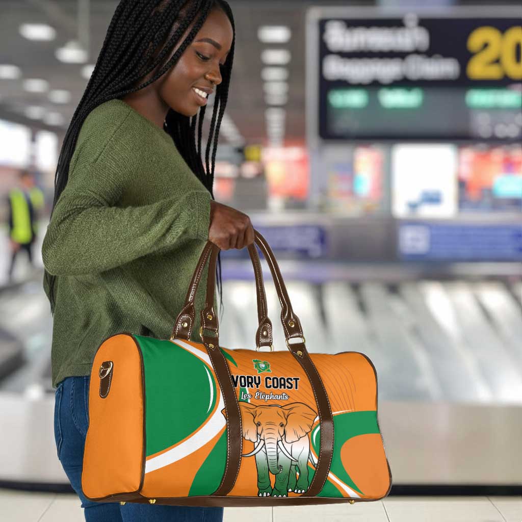 Ivory Coast Football Travel Bag Les Elephants Spirit - Wonder Print Shop