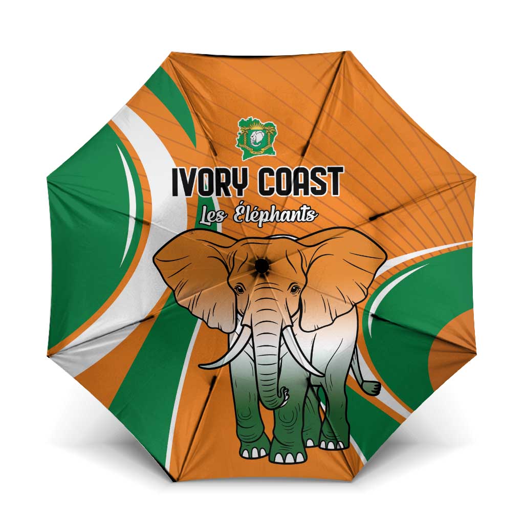 Ivory Coast Football Umbrella Les Elephants Spirit - Wonder Print Shop