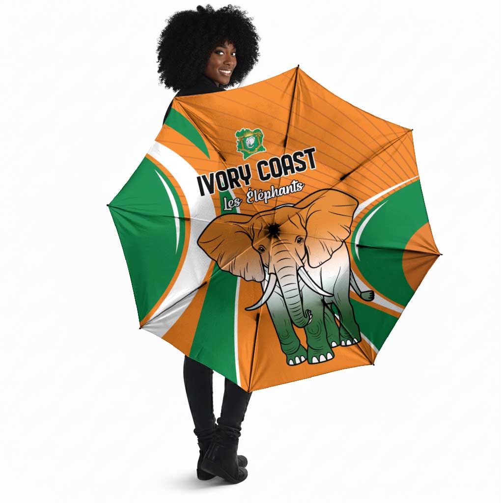 Ivory Coast Football Umbrella Les Elephants Spirit - Wonder Print Shop
