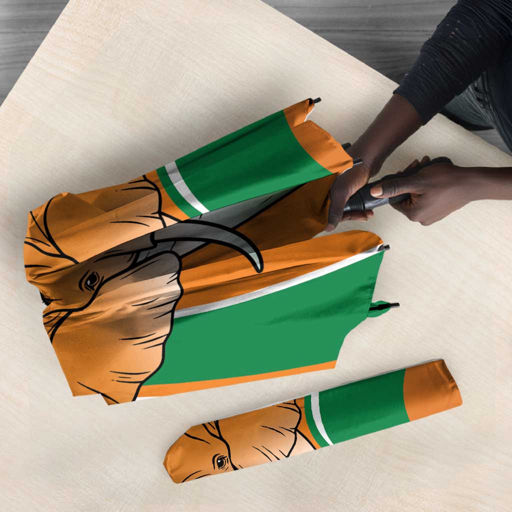 Ivory Coast Football Umbrella Les Elephants Spirit - Wonder Print Shop