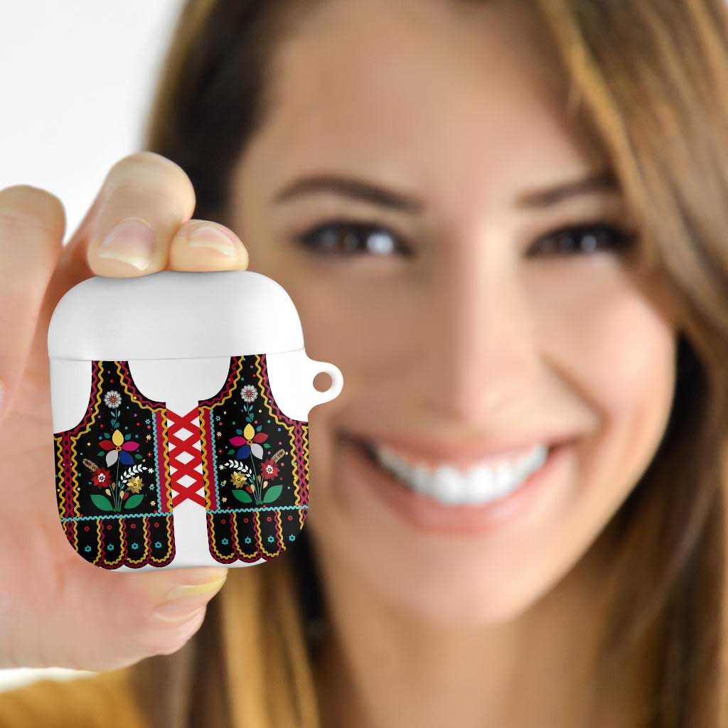 Vintage Polish Gorsecik AirPods Case Slavic Floral Folk Art