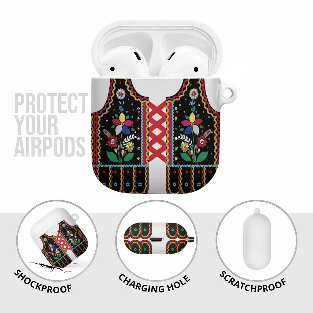 Vintage Polish Gorsecik AirPods Case Slavic Floral Folk Art