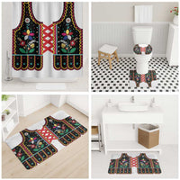 Vintage Polish Gorsecik Bathroom Set Slavic Floral Folk Art