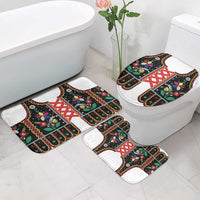 Vintage Polish Gorsecik Bathroom Set Slavic Floral Folk Art
