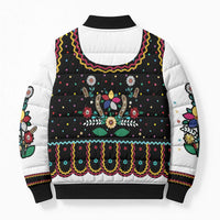 Vintage Polish Gorsecik Bomber Puffer Jacket Slavic Floral Folk Art