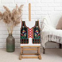 Vintage Polish Gorsecik Canvas Wall Art Slavic Floral Folk Art