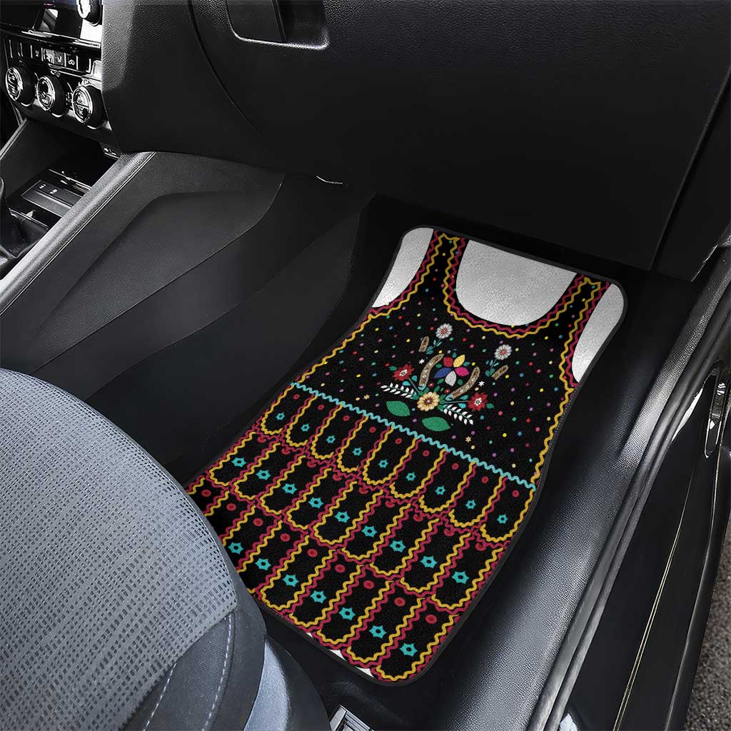 Vintage Polish Gorsecik Car Mats Slavic Floral Folk Art