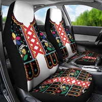 Vintage Polish Gorsecik Car Seat Cover Slavic Floral Folk Art