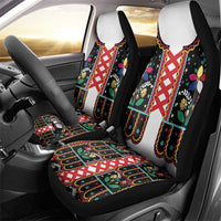 Vintage Polish Gorsecik Car Seat Cover Slavic Floral Folk Art