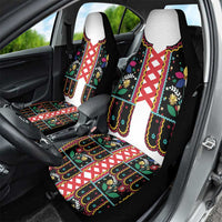 Vintage Polish Gorsecik Car Seat Cover Slavic Floral Folk Art
