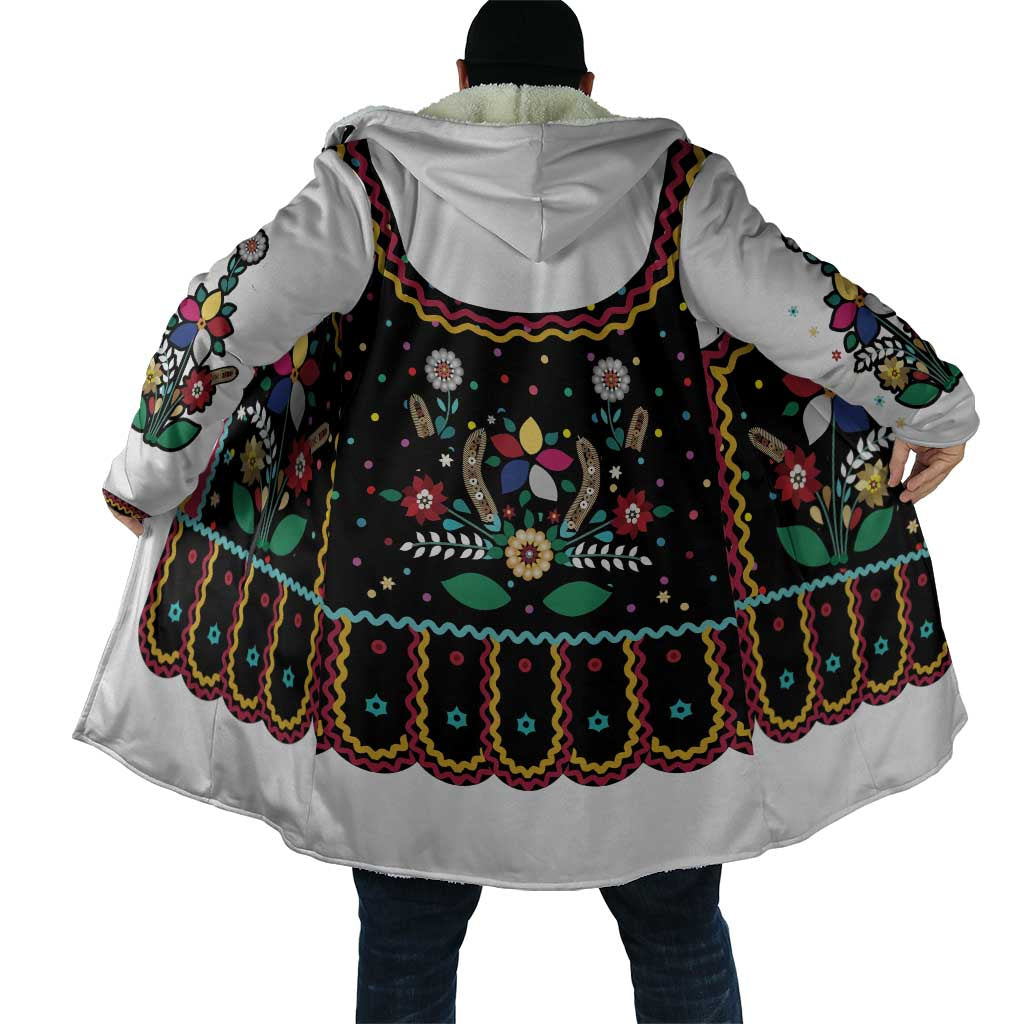 Vintage Polish Gorsecik Cloak Slavic Floral Folk Art