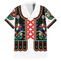 Vintage Polish Gorsecik Family Matching Tank Maxi Dress and Hawaiian Shirt Slavic Floral Folk Art