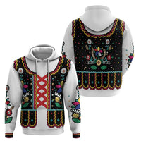Vintage Polish Gorsecik Hoodie Slavic Floral Folk Art