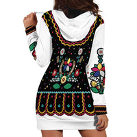 Vintage Polish Gorsecik Hoodie Dress Slavic Floral Folk Art