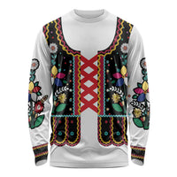 Vintage Polish Gorsecik Long Sleeve Shirt Slavic Floral Folk Art