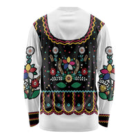 Vintage Polish Gorsecik Long Sleeve Shirt Slavic Floral Folk Art