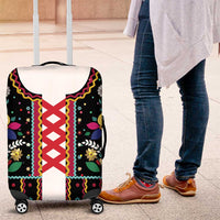 Vintage Polish Gorsecik Luggage Cover Slavic Floral Folk Art