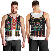 Vintage Polish Gorsecik Men Tank Top Slavic Floral Folk Art