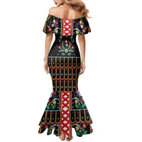 Vintage Polish Gorsecik Mermaid Dress Slavic Floral Folk Art