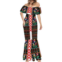 Vintage Polish Gorsecik Mermaid Dress Slavic Floral Folk Art
