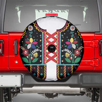 Vintage Polish Gorsecik Spare Tire Cover Slavic Floral Folk Art