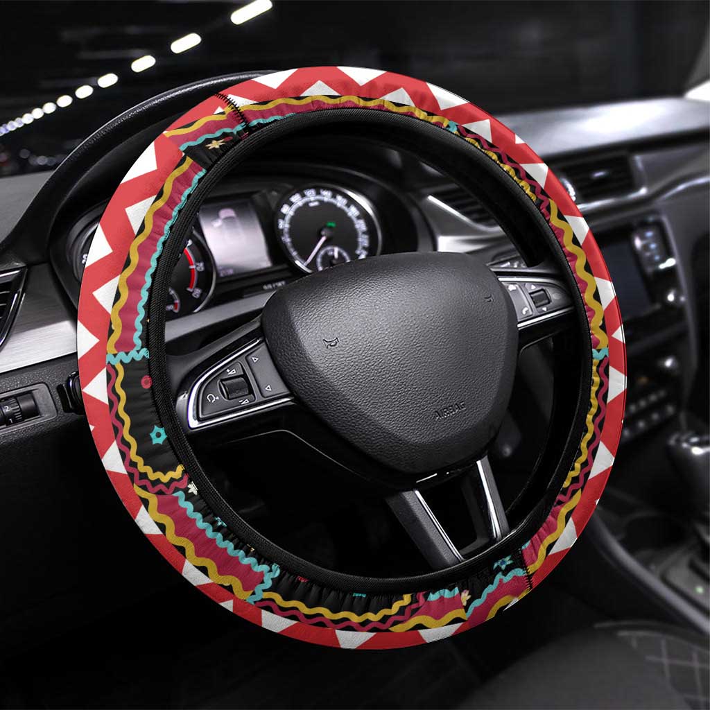 Vintage Polish Gorsecik Steering Wheel Cover Slavic Floral Folk Art