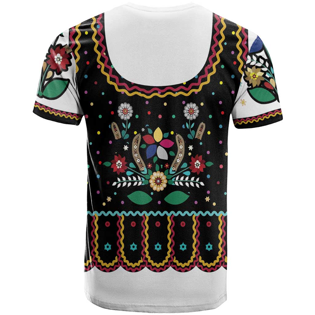 Vintage Polish Gorsecik T Shirt Slavic Floral Folk Art