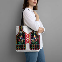 Vintage Polish Gorsecik Tote Bag Slavic Floral Folk Art