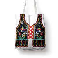 Vintage Polish Gorsecik Tote Bag Slavic Floral Folk Art