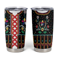 Vintage Polish Gorsecik Tumbler Cup Slavic Floral Folk Art