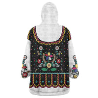 Vintage Polish Gorsecik Wearable Blanket Hoodie Slavic Floral Folk Art