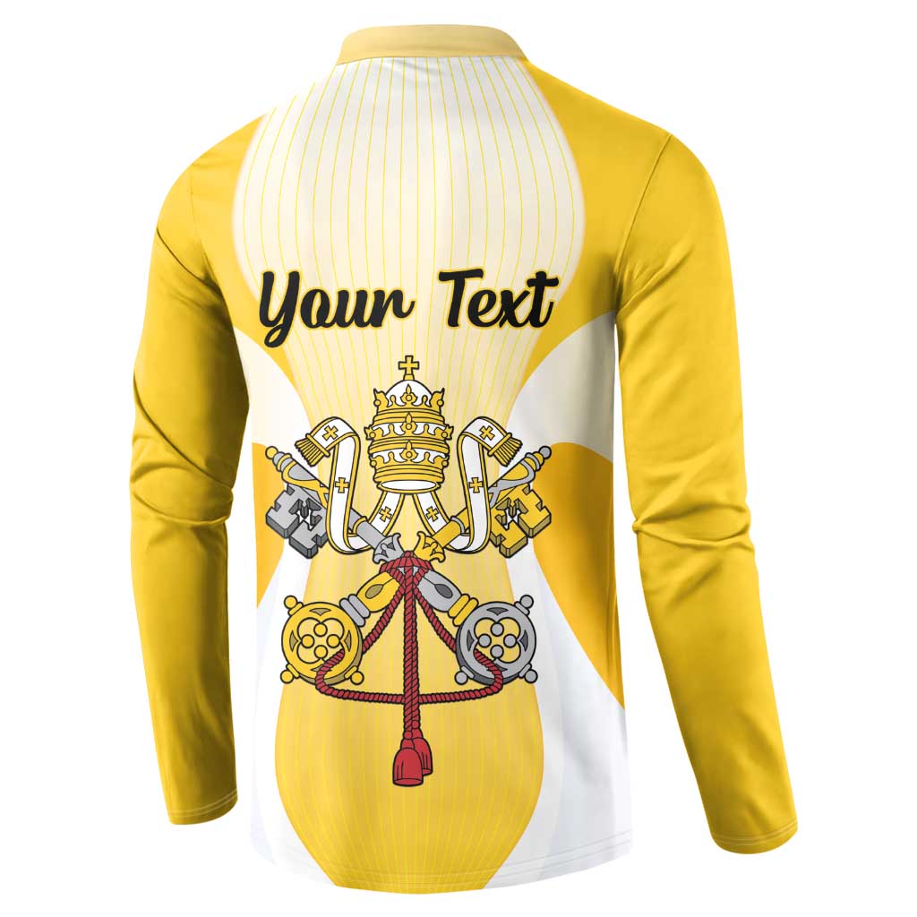 Personalized Holy See - Vatican City Button Sweatshirt Sporty Style