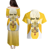 Personalized Holy See - Vatican City Couples Matching Puletasi and Hawaiian Shirt Sporty Style
